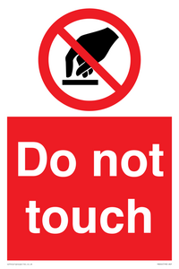 do not touch